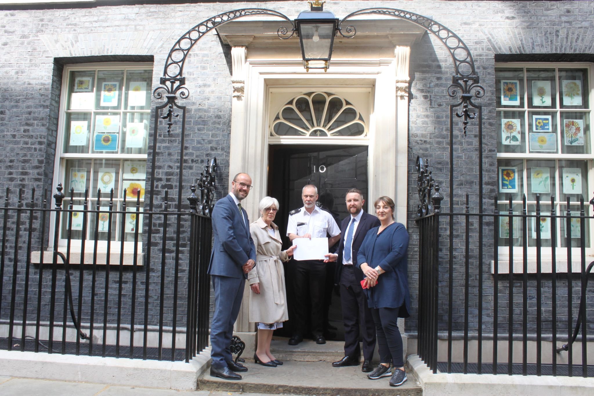 The Centre for Financial Capability outside 11 Downing Street