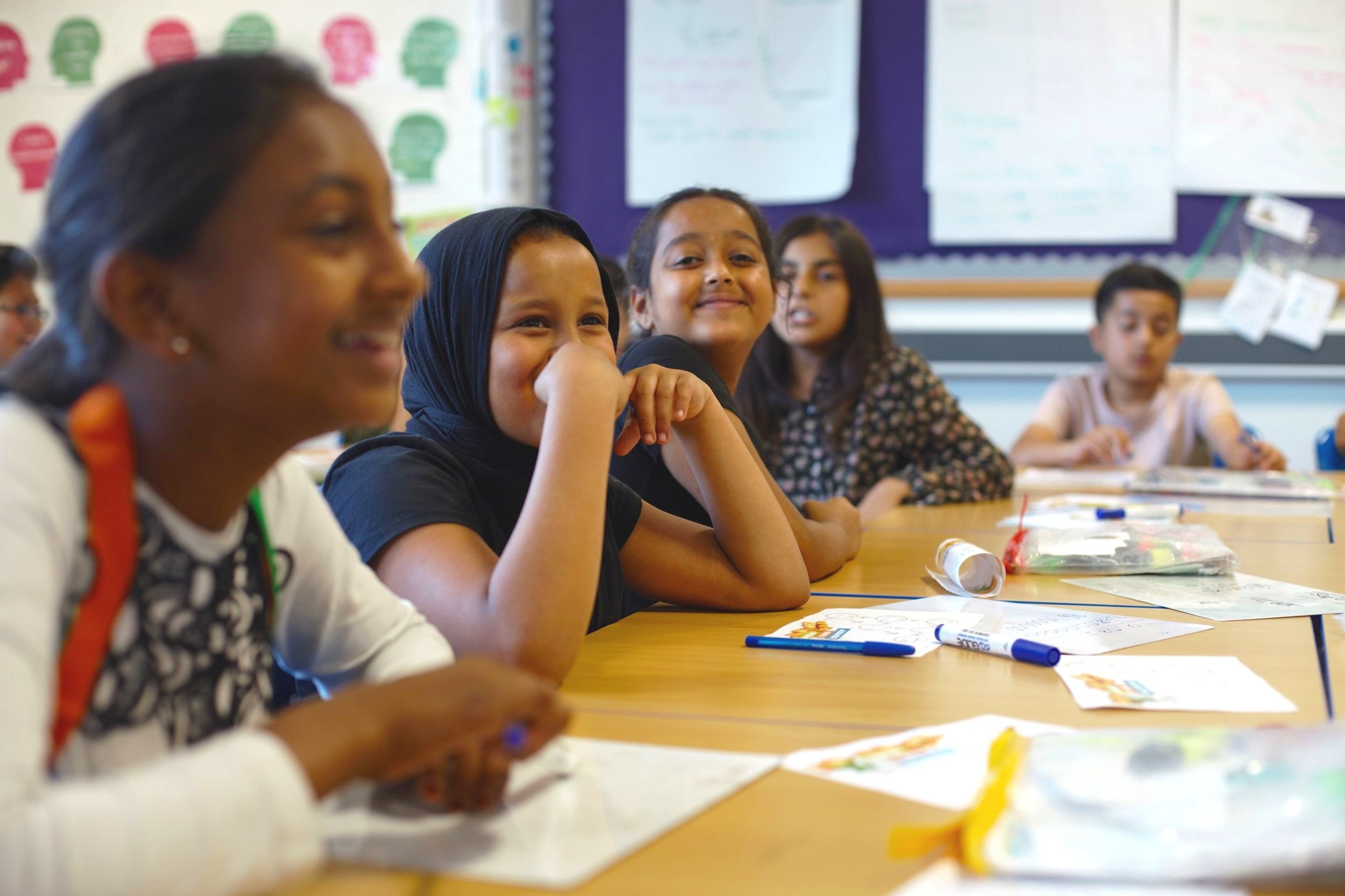 Pupils enjoying a KickStart Money financial education lesson